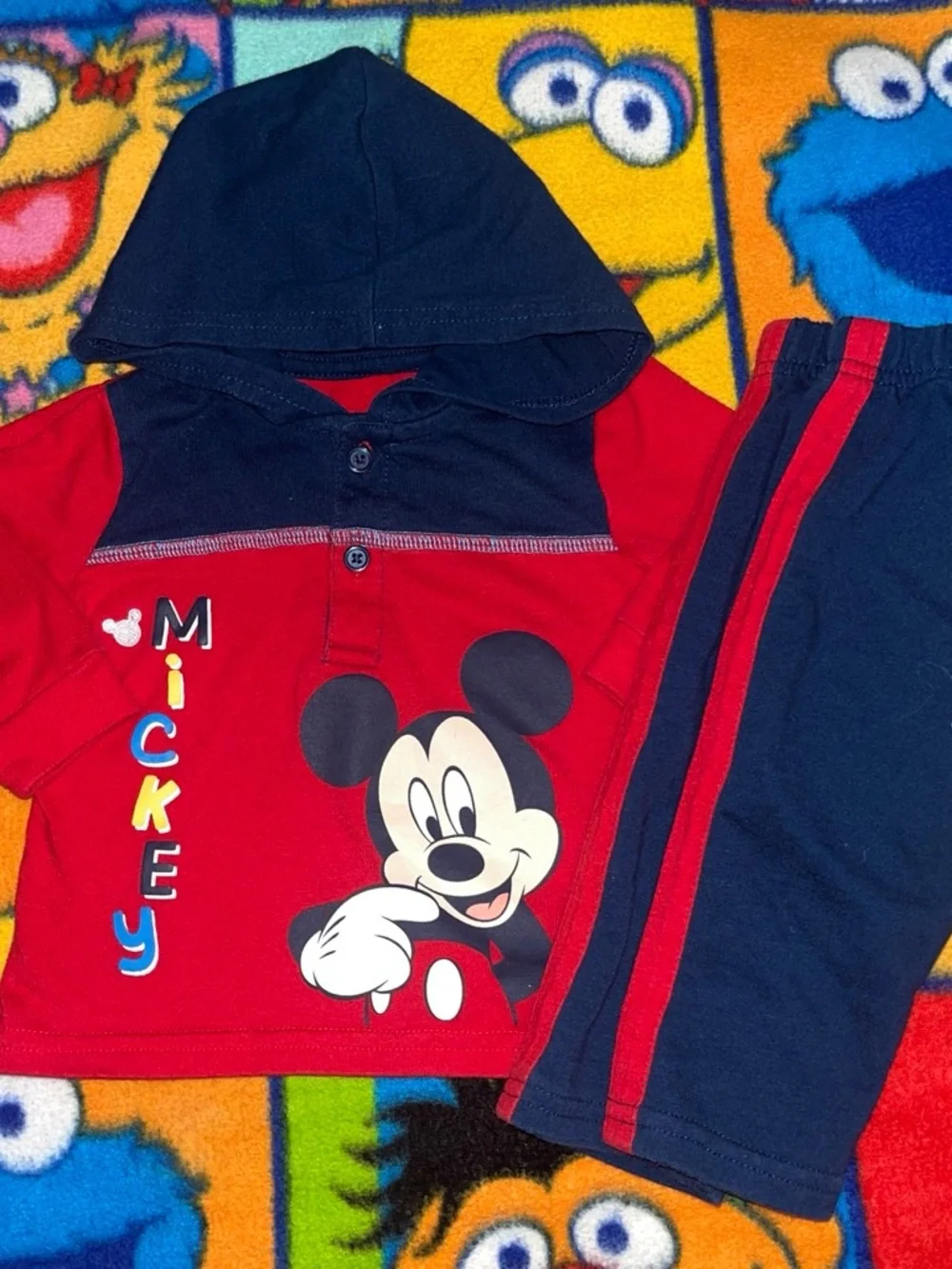 Disney Baby Navy and Teal Infant Top